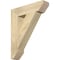 Ekena Millwork Traditional Slat Rough Sawn Bracket, Douglas Fir, 4"W x 18"D x 22"H BKT04X18X22TRA06RDF - alternate 1